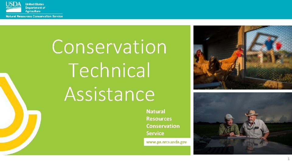 Conservation Technical Assistance Natural Resources Conservation Service www. pa. nrcs. usda. gov 1 