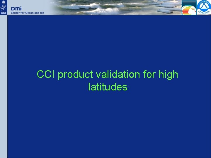 CCI product validation for high latitudes 