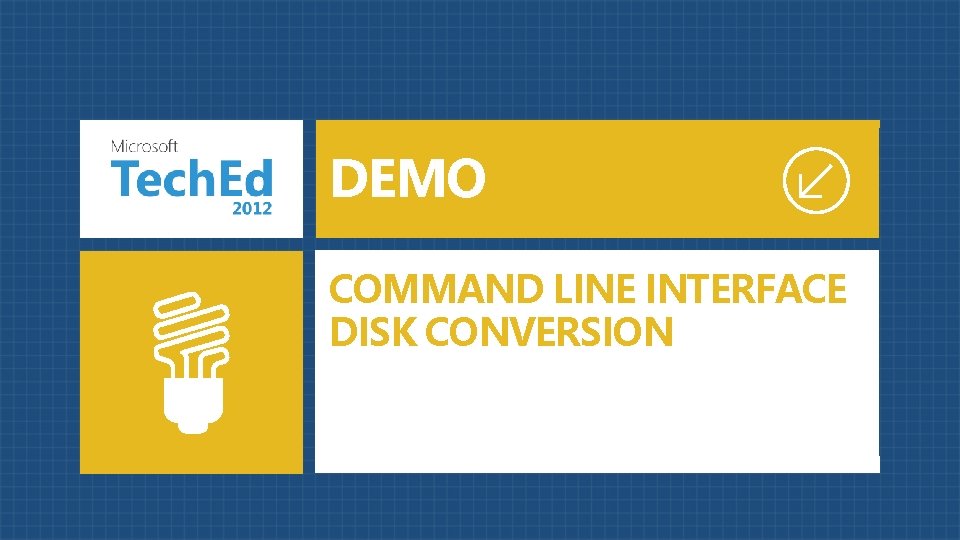 DEMO COMMAND LINE INTERFACE DISK CONVERSION 