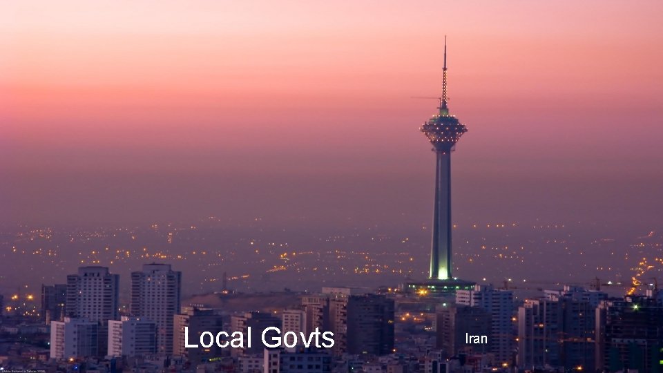 Local Govts Iran 