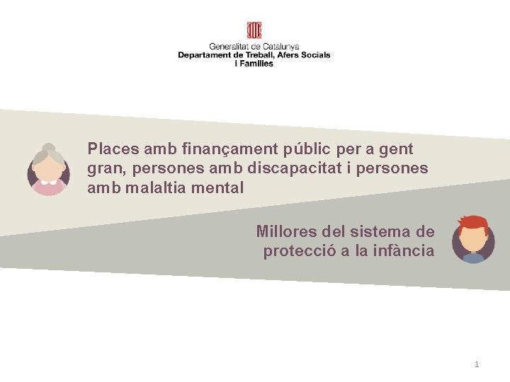 Places amb finançament públic per a gent gran, persones amb discapacitat i persones amb