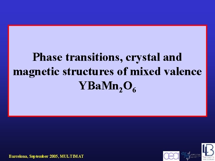 Phase transitions, crystal and magnetic structures of mixed valence YBa. Mn 2 O 6
