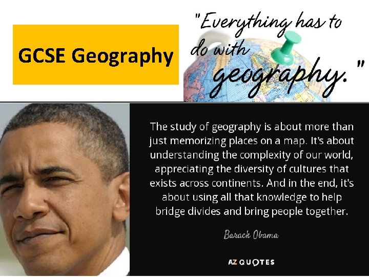 GCSE Geography A window to the world 