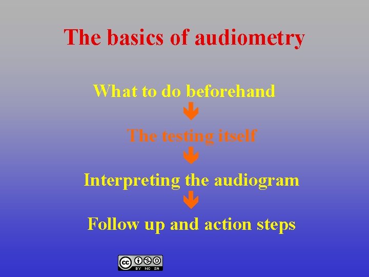 The basics of audiometry What to do beforehand The testing itself Interpreting the audiogram