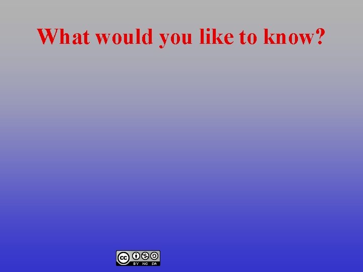 What would you like to know? 