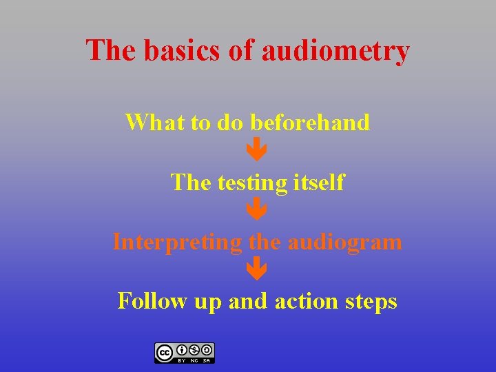 The basics of audiometry What to do beforehand The testing itself Interpreting the audiogram