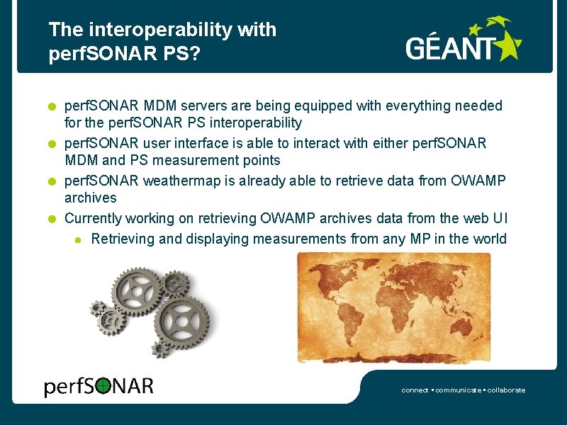 The interoperability with perf. SONAR PS? perf. SONAR MDM servers are being equipped with