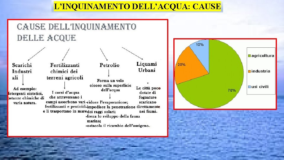 L’INQUINAMENTO DELL’ACQUA: CAUSE 