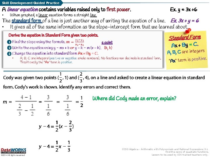 Learning Objective The students will learn how to