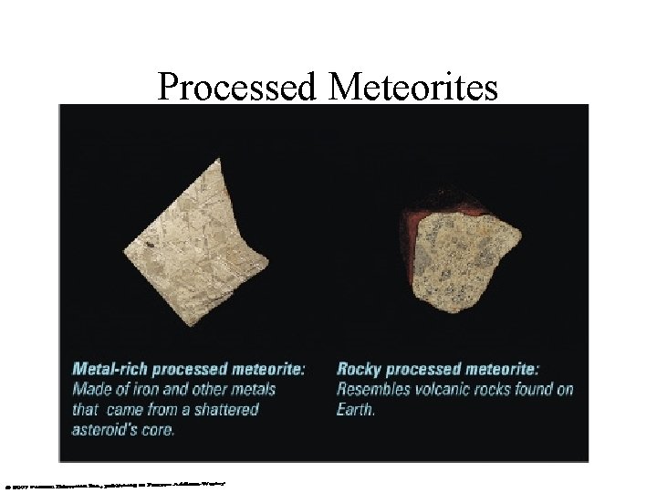 Processed Meteorites 