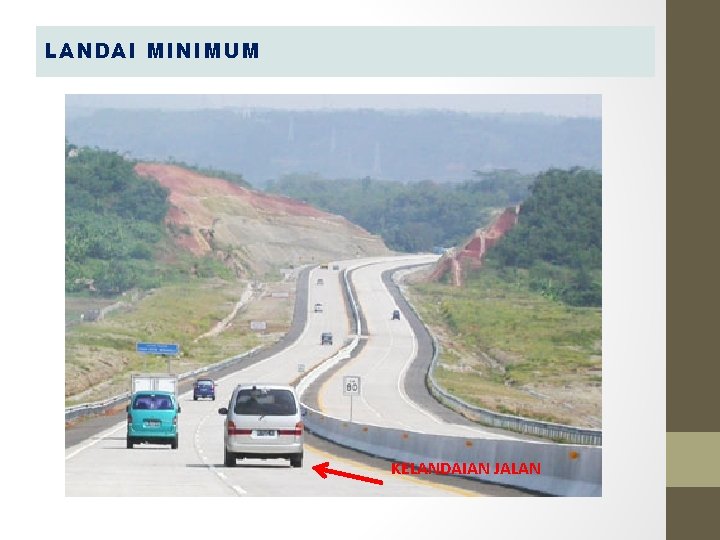 LANDAI MINIMUM KELANDAIAN JALAN LANDAI MINIMUM KELANDAIAN JALAN