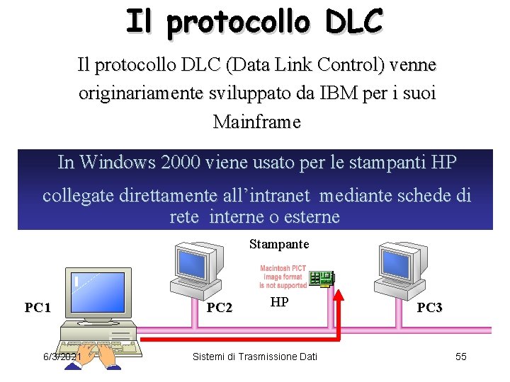 Il protocollo DLC (Data Link Control) venne originariamente sviluppato da IBM per i suoi