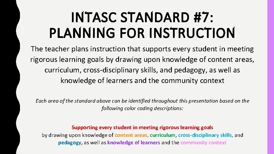 Intasc Website INSTRUCTIONAL PRACTICE INTASC 7 ERICA CONDON JOHNS HOPKINS