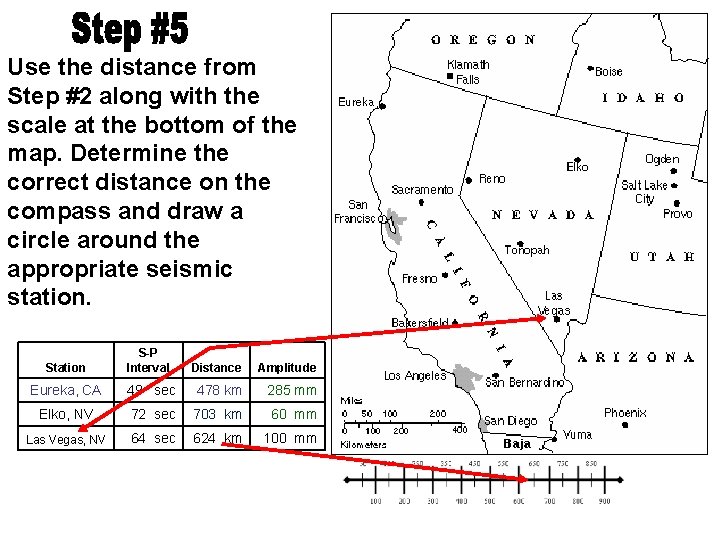 Use the distance from Step #2 along with the scale at the bottom of