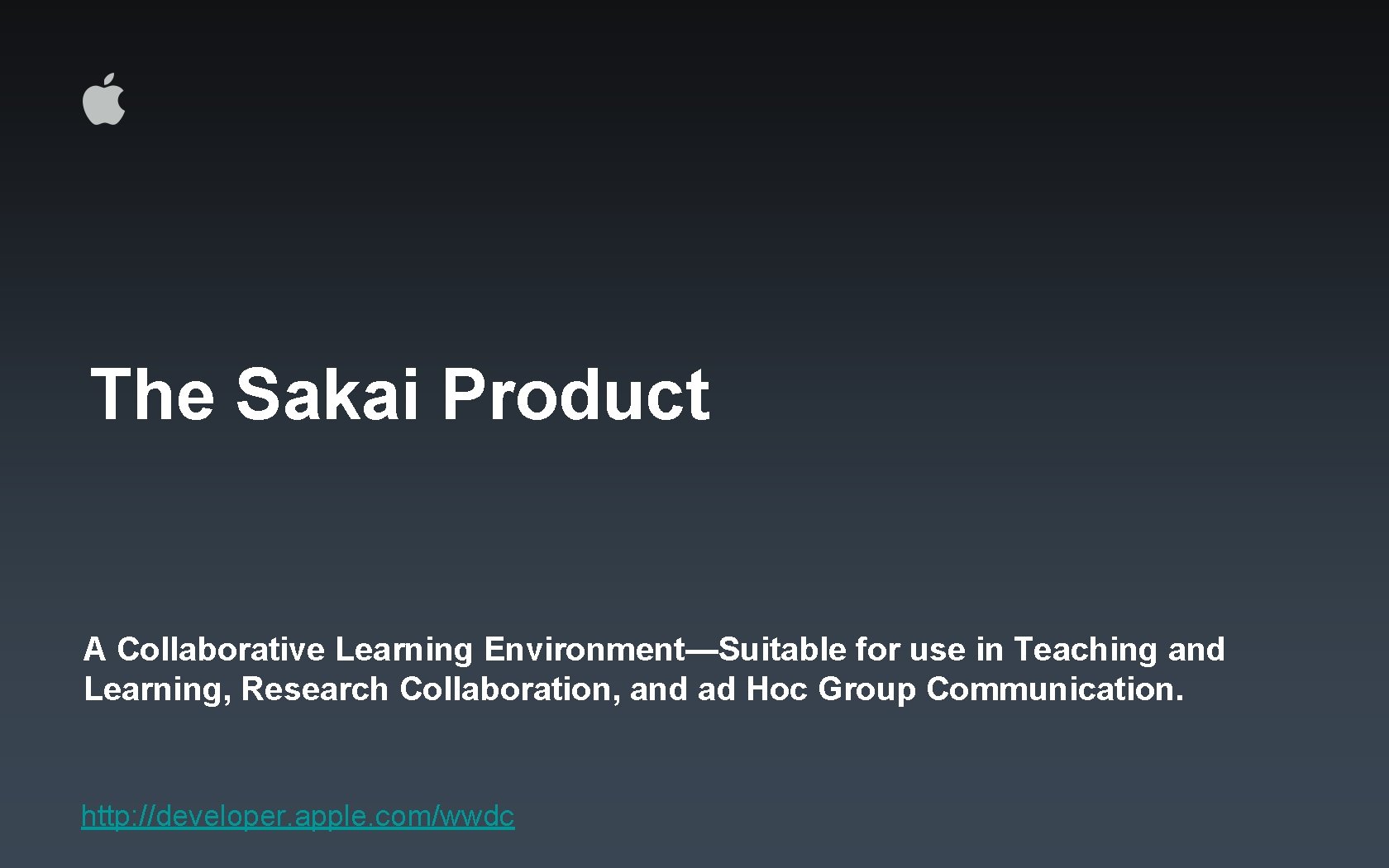 The Sakai Product A Collaborative Learning Environment—Suitable for use in Teaching and Learning, Research