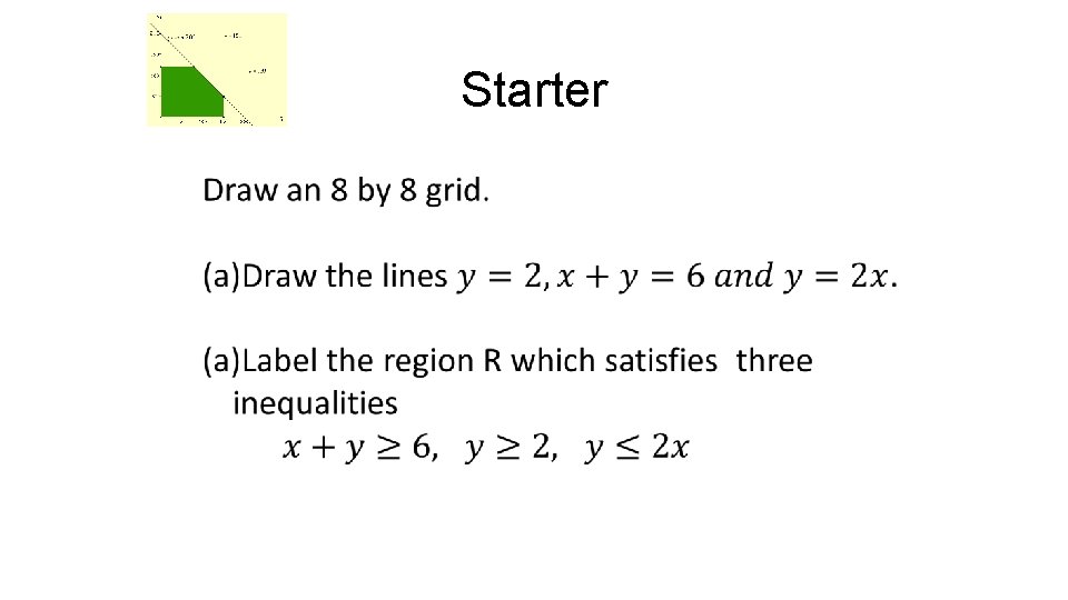 Starter Starter
