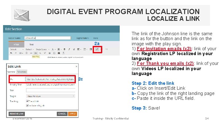 DIGITAL EVENT PROGRAM LOCALIZATION LOCALIZE A LINK 2 a 2 c The link of