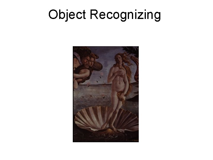 Object Recognizing 