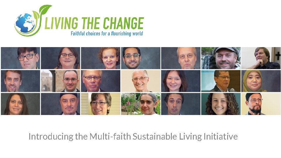 Introducing the Multi-faith Sustainable Living Initiative 