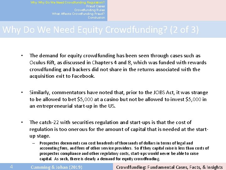 Why Do We Need Crowdfunding Regulation? Fraud Cases Crowdfunding Rules What Affects Crowdfunding Fraud?