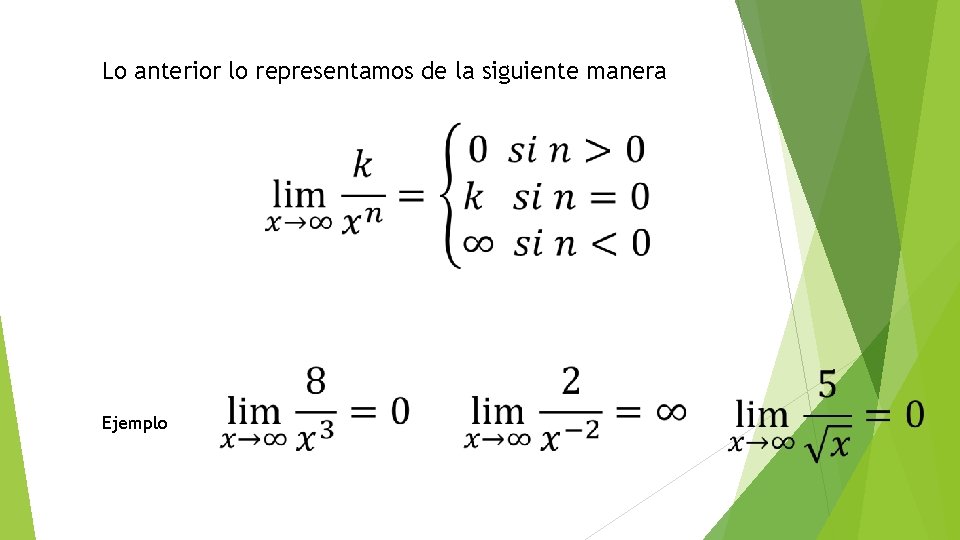 Lo anterior lo representamos de la siguiente manera Ejemplo 