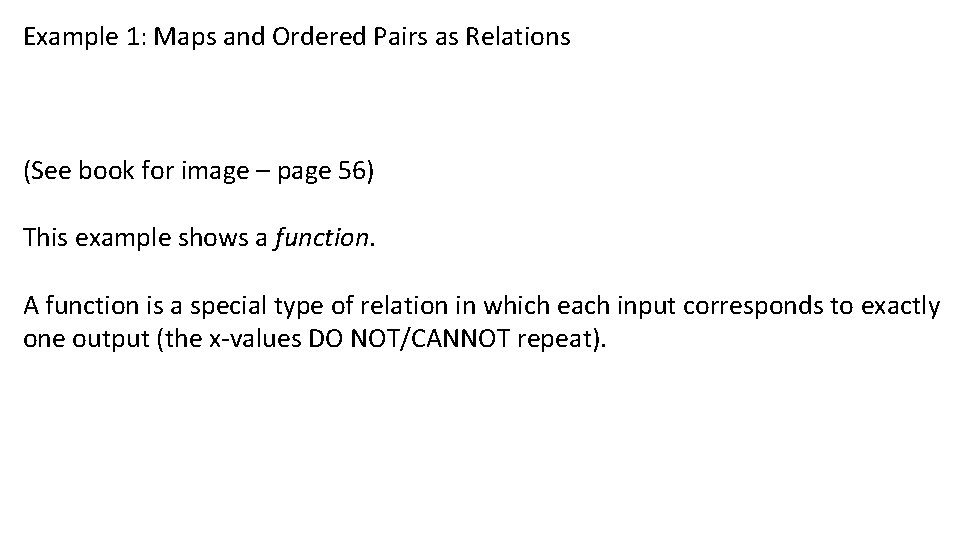 Example 1: Maps and Ordered Pairs as Relations (See book for image – page