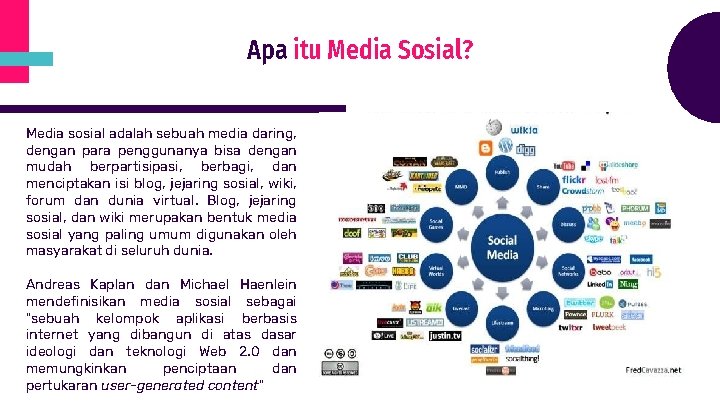 Apa itu Media Sosial? Media sosial adalah sebuah media daring, dengan para penggunanya bisa