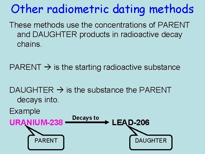 What is radioisotope dating