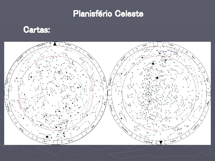 Planisfério Celeste Cartas: 