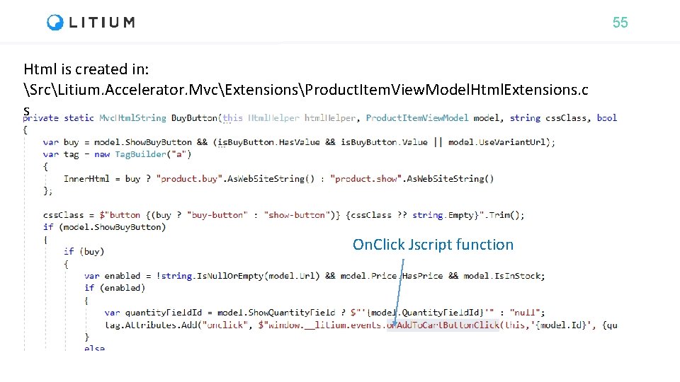 55 Html is created in: SrcLitium. Accelerator. MvcExtensionsProduct. Item. View. Model. Html. Extensions. c