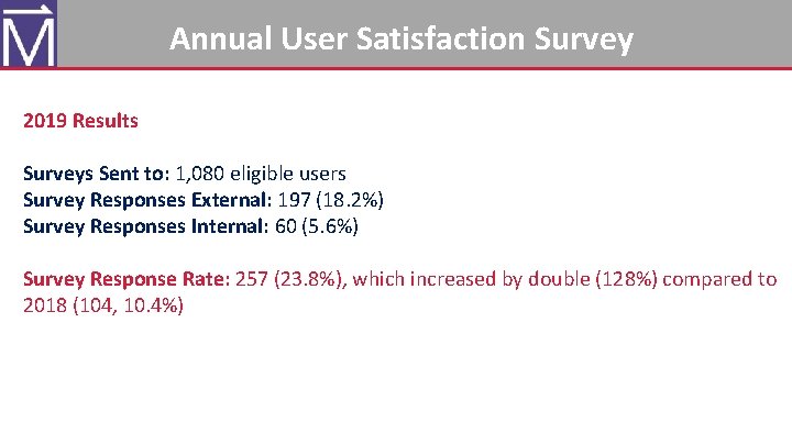 Mag. Lab User Program – Career Level Annual User Satisfaction Survey 2019 Results Surveys