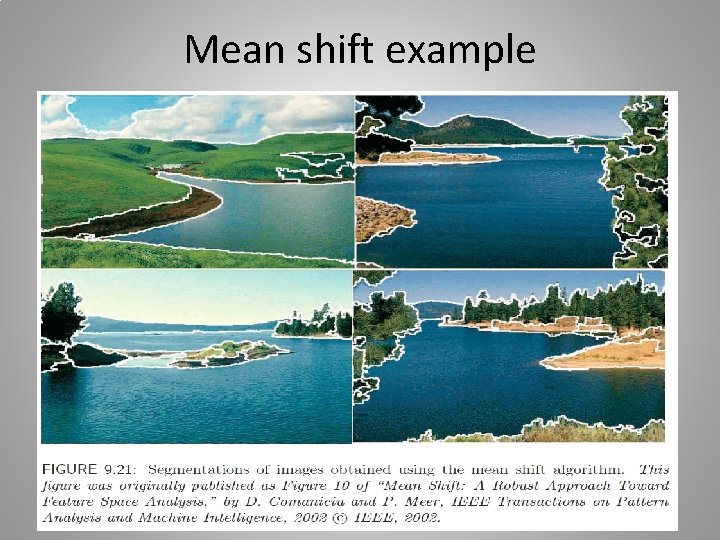 Mean shift example 