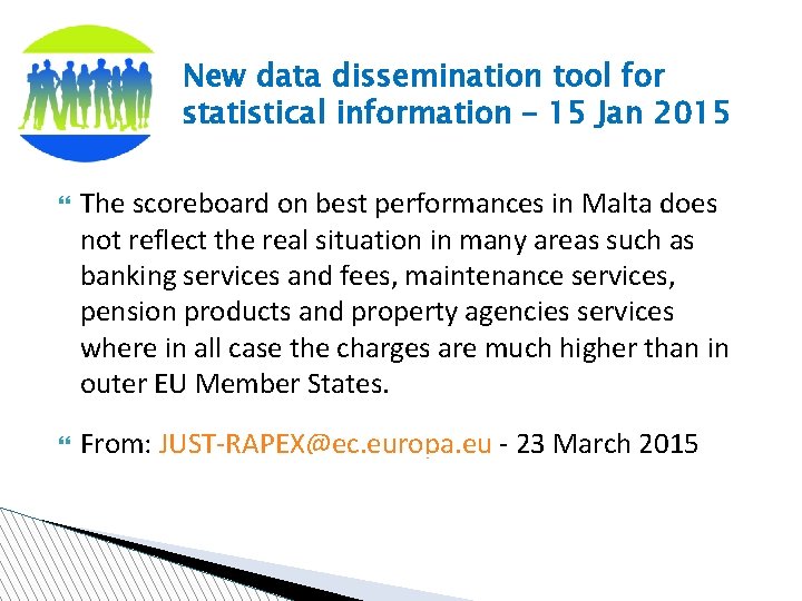 New data dissemination tool for statistical information – 15 Jan 2015 The scoreboard on