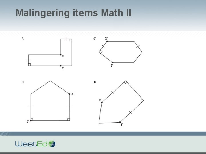 Malingering items Math II 
