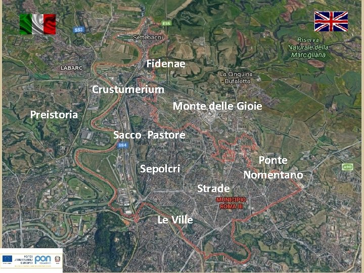 Fidenae Crustumerium Preistoria Monte delle Gioie Sacco Pastore Sepolcri Strade Le Ville Ponte Nomentano