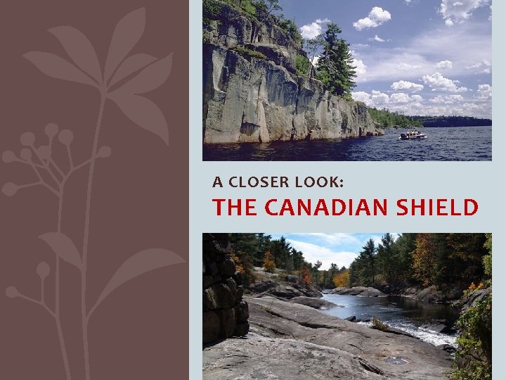 A CLOSER LOOK: THE CANADIAN SHIELD 