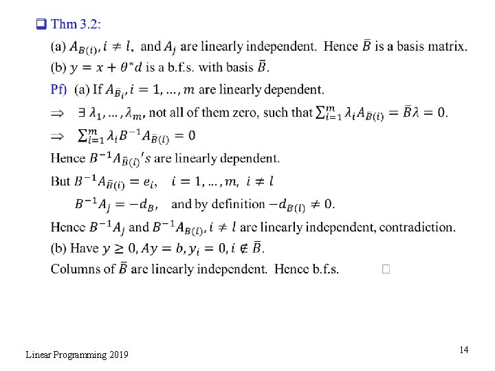 q Linear Programming 2019 14 
