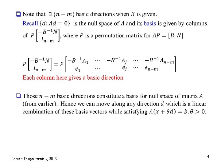 q Linear Programming 2019 4 