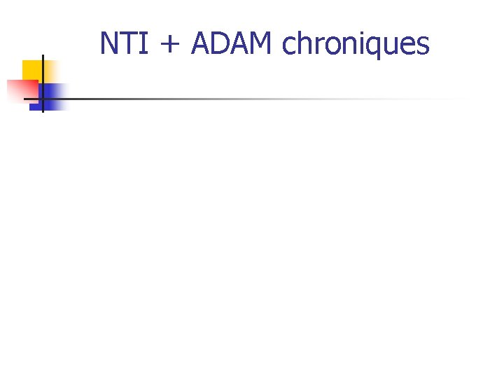 NTI + ADAM chroniques 