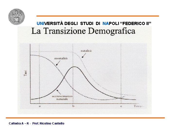 Transizione Demografica UNIVERSITÀ DEGLI STUDI DI NAPOLI “FEDERICO II” Cattedra A – K -