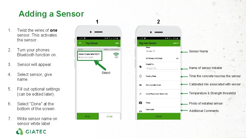 Adding a Sensor 1 1. Twist the wires of one sensor. This activates the