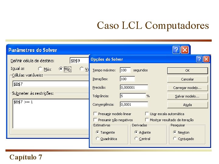 Caso LCL Computadores Capítulo 7 