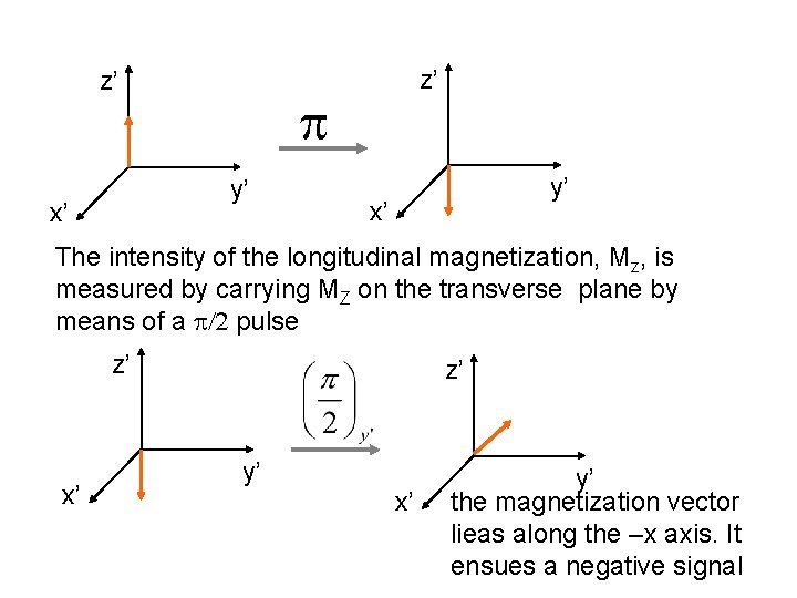 z’ p y’ x’ z’ y’ x’ The intensity of the longitudinal magnetization, Mz,