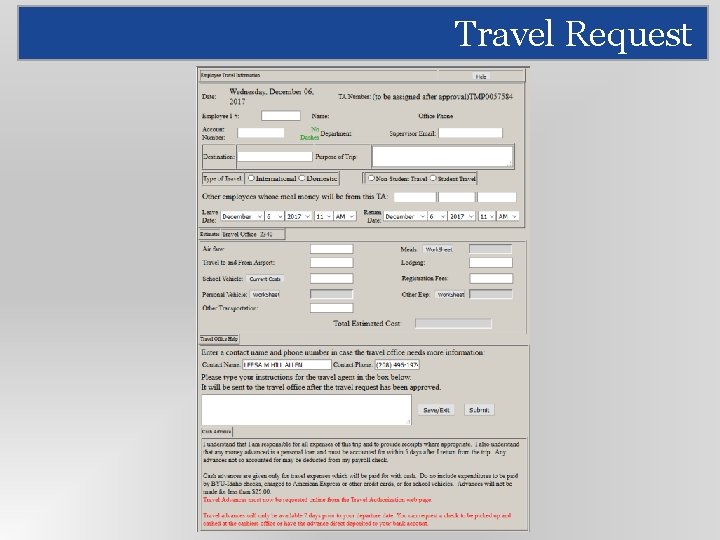 Travel Request 