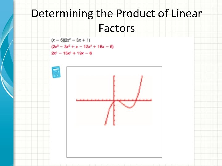 Determining the Product of Linear Factors 