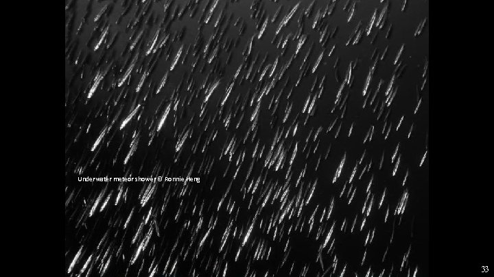 Underwater meteor shower © Ronnie Heng 33 