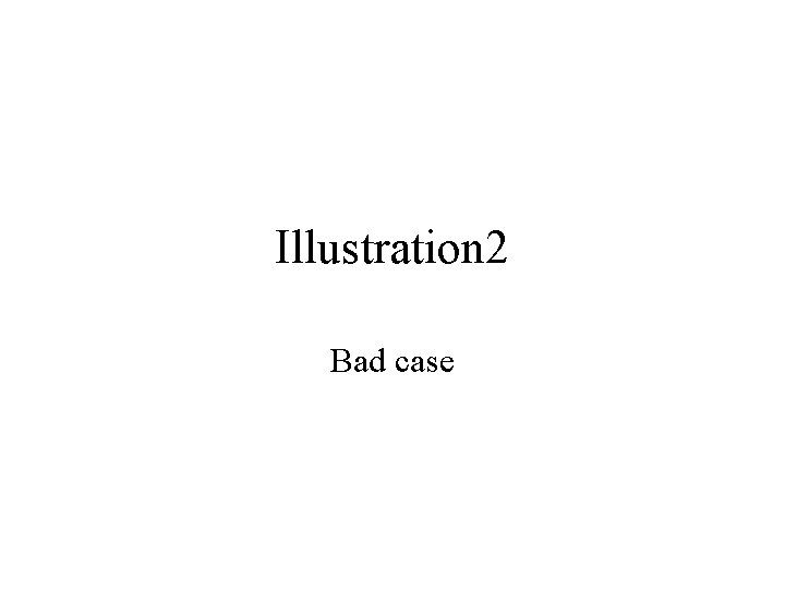 Illustration 2 Bad case 