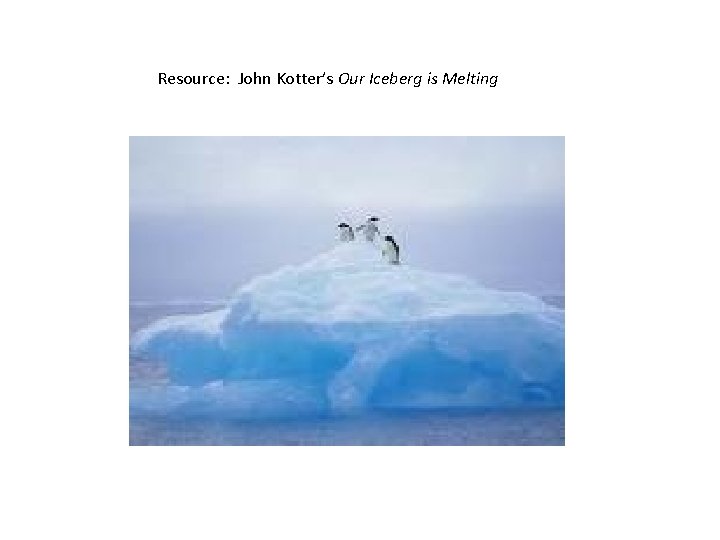 Resource: John Kotter’s Our Iceberg is Melting 