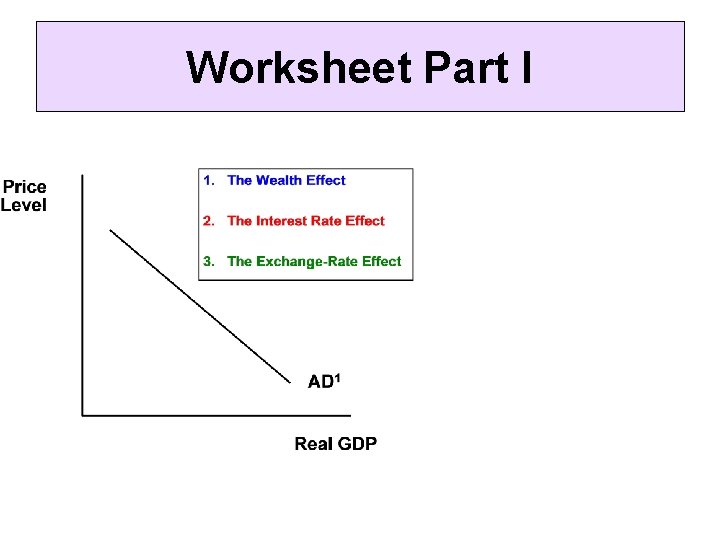 Worksheet Part I 