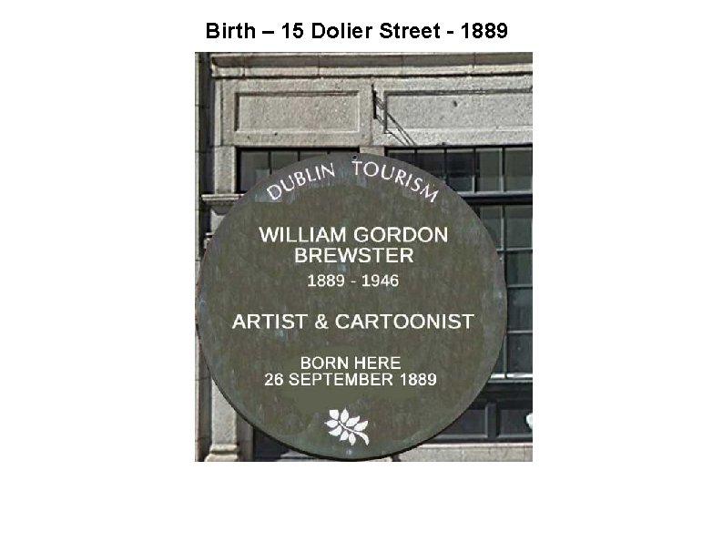 Birth – 15 Dolier Street - 1889 